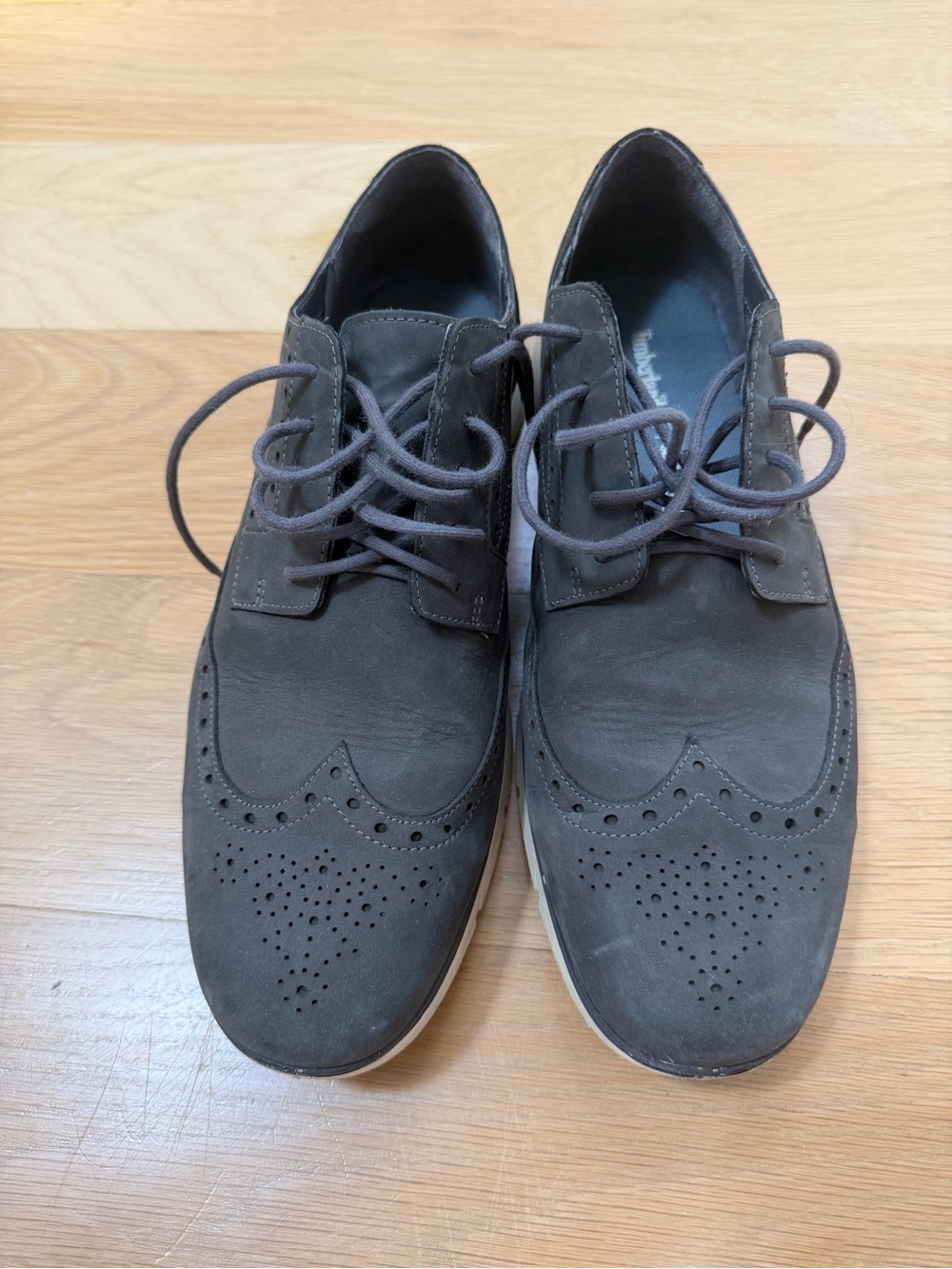 Timberland Men's Wingtip Derby Oxfords in Charcoal